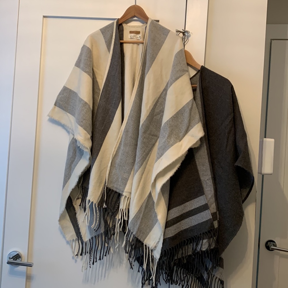 2 wool ponchos